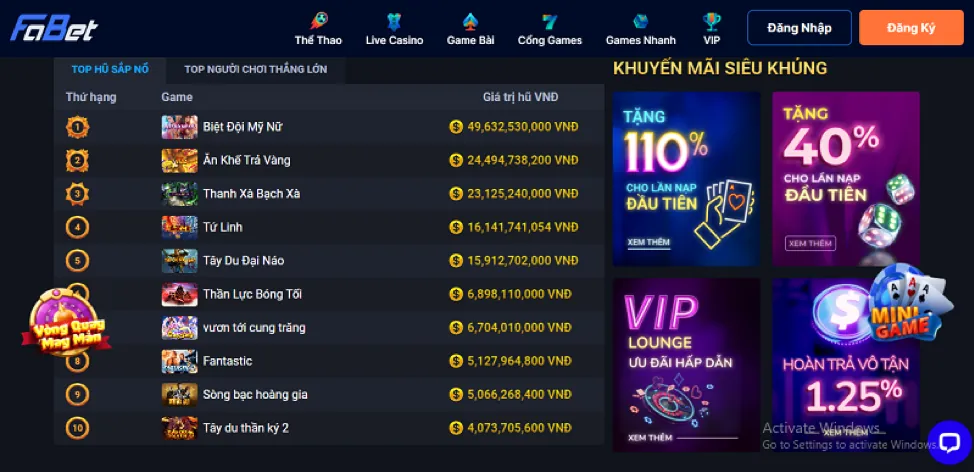 Sự kiện VIP độc quyền