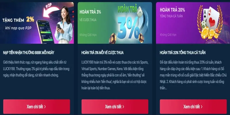 Thưởng nạp lại hàng tuần 32win3 khuyến mãi